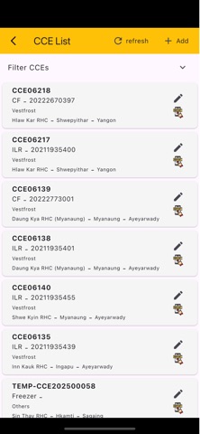 CCE Maintenance App screenshot