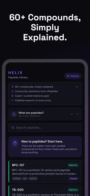 Helix: Peptide & GLP-1 Tracker screenshot 2