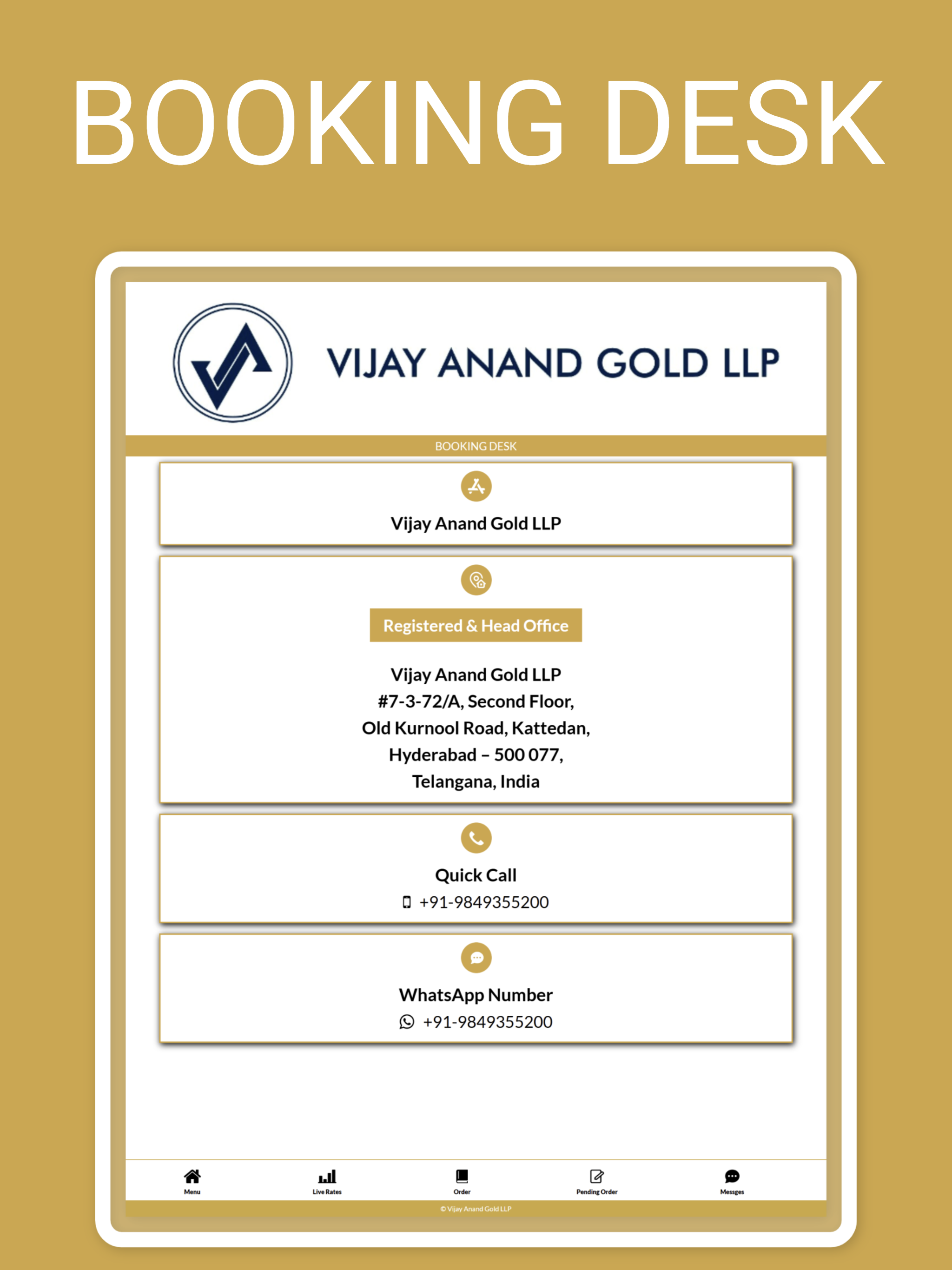 Vijay Anand Gold LLP