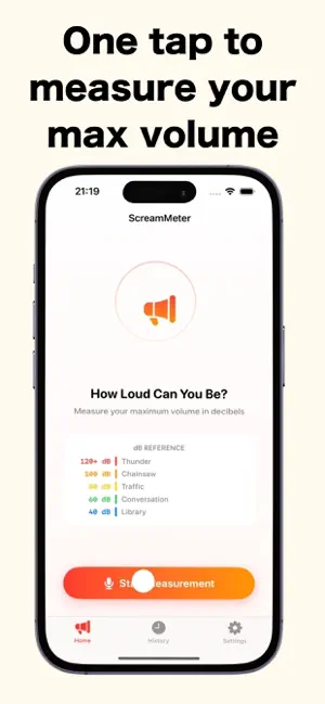 Scream dB: Voice Volume Meter screenshot 2