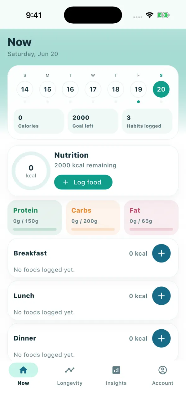 Screenshot #1 pour HealthyFuture: Live Longer