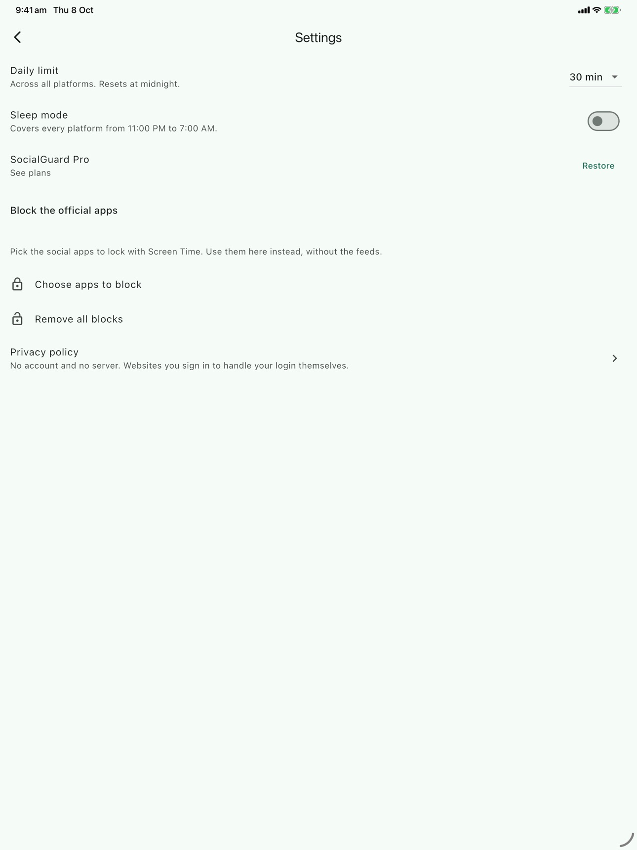 Screenshot 5 of SocialGuard: Block Reels