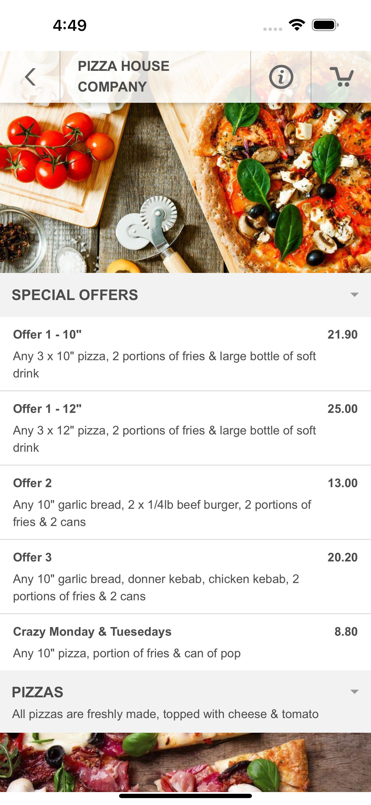 Pizza House Company Leeds screenshot 3