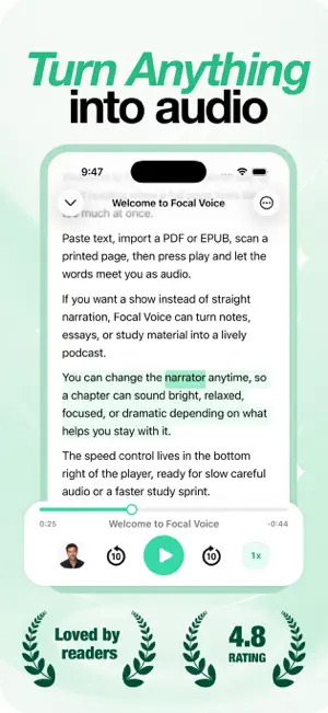 Text to Speech: Focal Voice screenshot 1