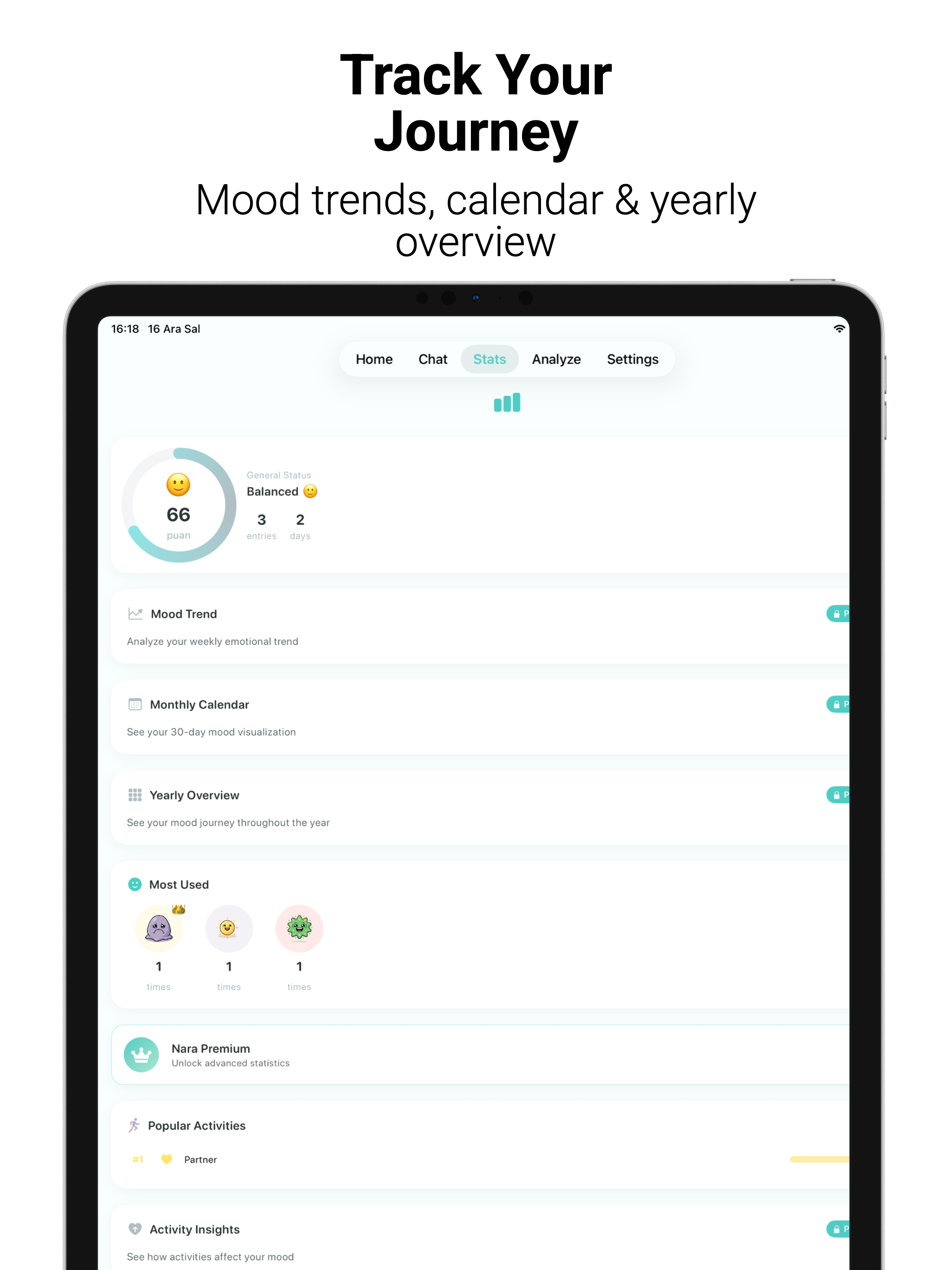 Nara: Mood Tracker Journal