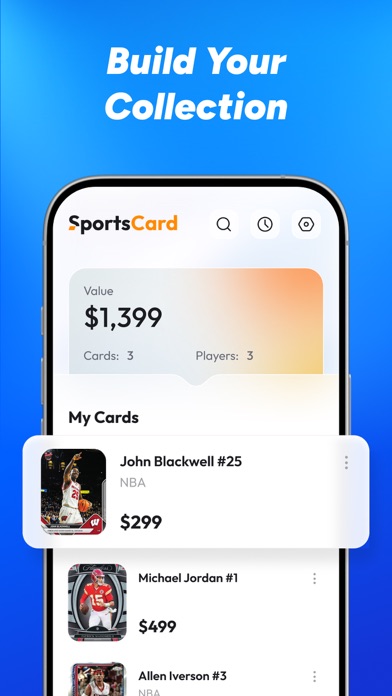 Sports Card Scanner: SPcard iPhone screenshot