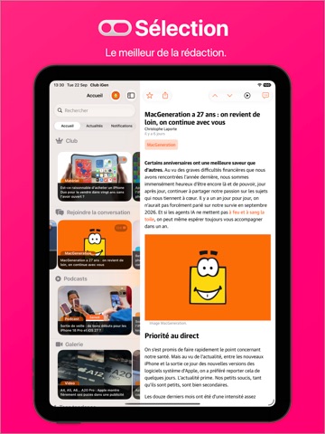 Club iGen iPad screenshot 2