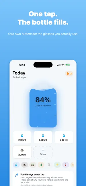 WaterPilot: Water Tracker screenshot 1