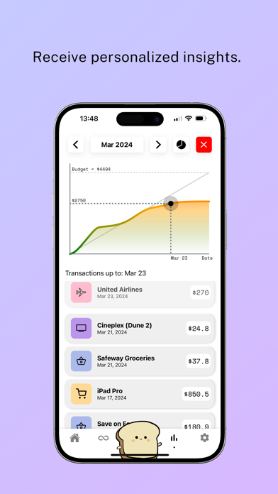 Bread: Gamified Budget Tracker Screenshot