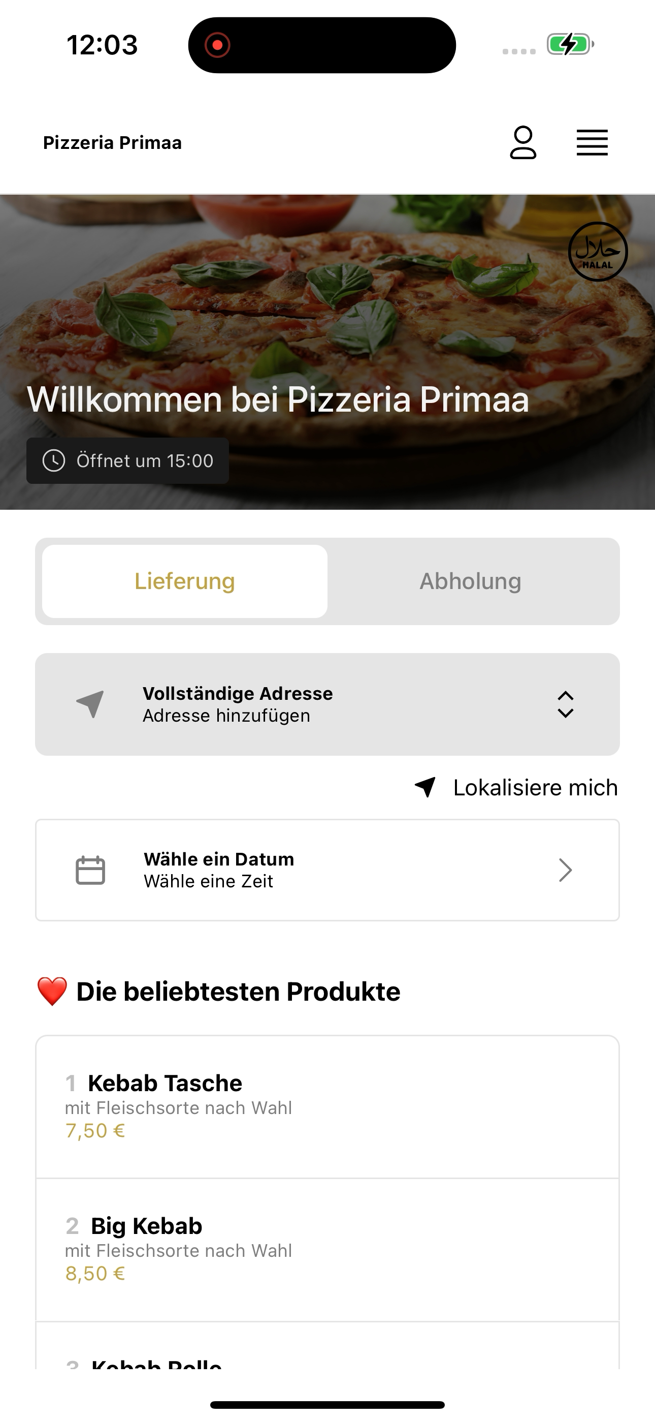 PIZZERIA PRIMAA screenshot 2
