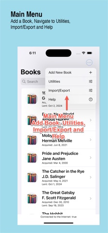 BooksRUs screenshot
