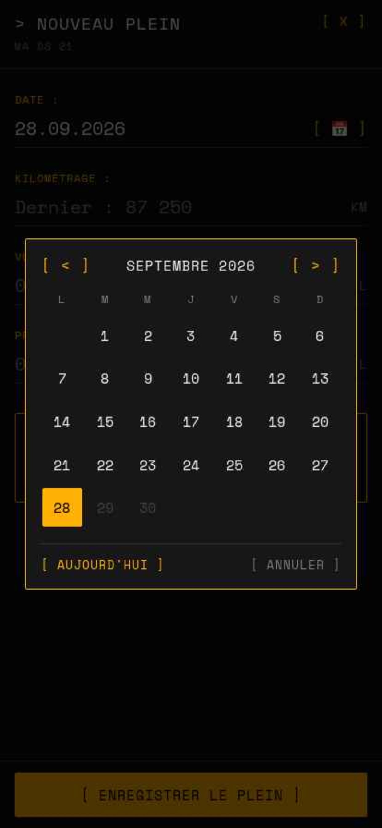 Screenshot 3 of Fuel Log - Suivi Carburant