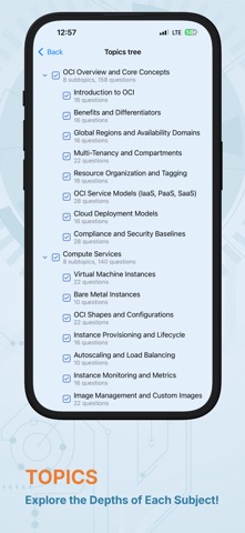 OCI Knowledge Test Screenshot 2 of 6