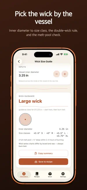 Meltpool: Candle Calculator screenshot 3