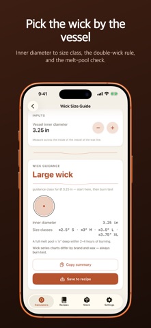 Meltpool: Candle Calculator Screenshot 3 of 9