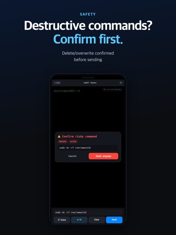 HiTerminal — SSH Voice & AI iPad screenshot