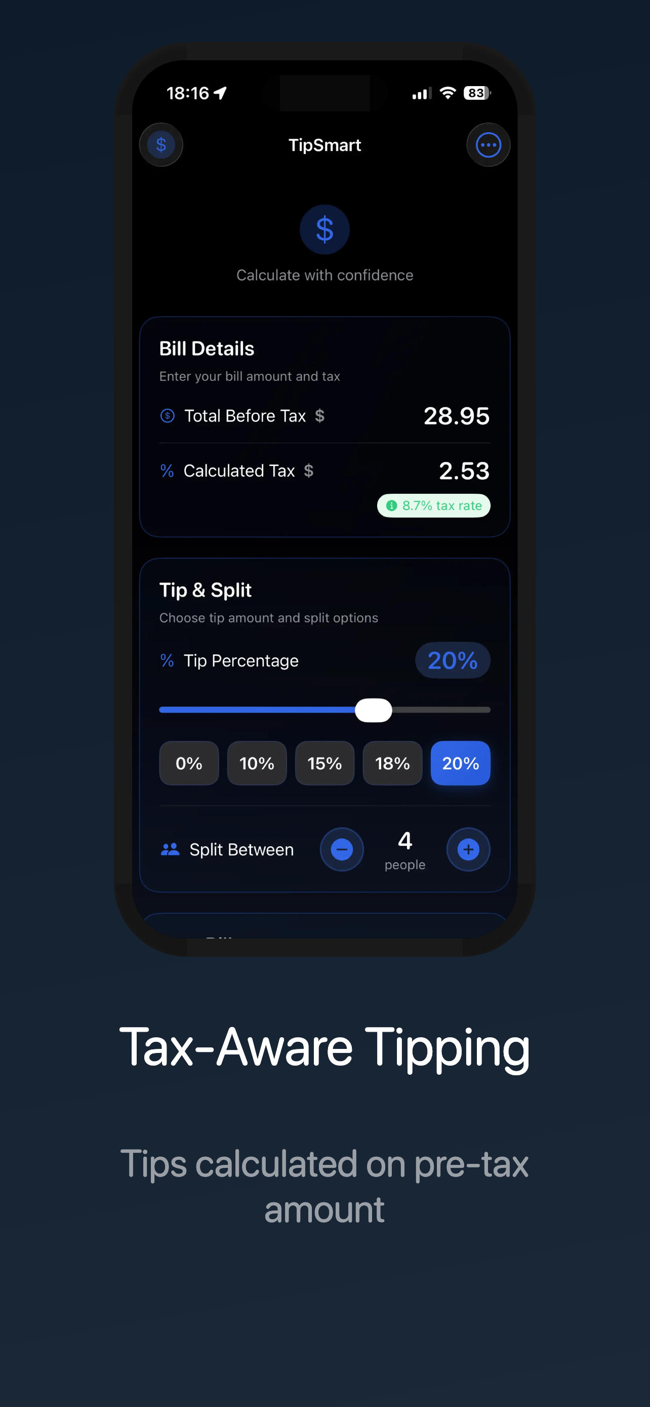 Happy Tip - Tip Calculator