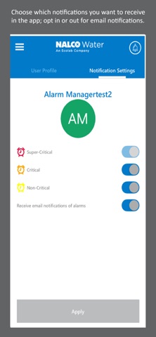 Ecolab Alarm Manager iPhone screenshot