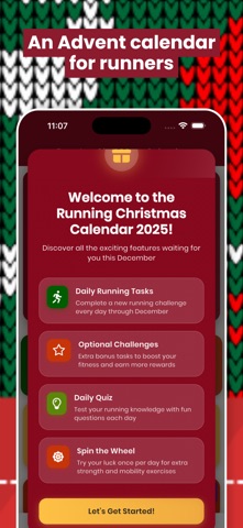 Running Christmas Calendar iPhone screenshot