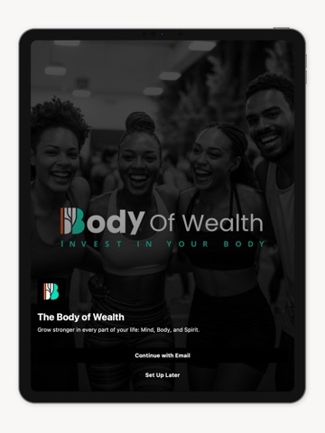 The Body of Wealth iPad screenshot