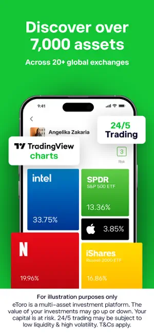 eToro: Trade. Invest. Connect. iPhone screenshot 2