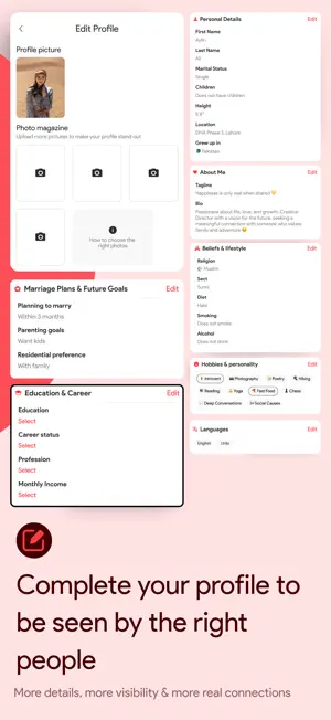 Naseebi: Muslim Matrimony App screenshot 4