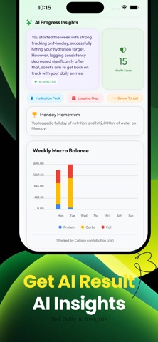 Calorix : AI Calories Tracker iPhone screenshot