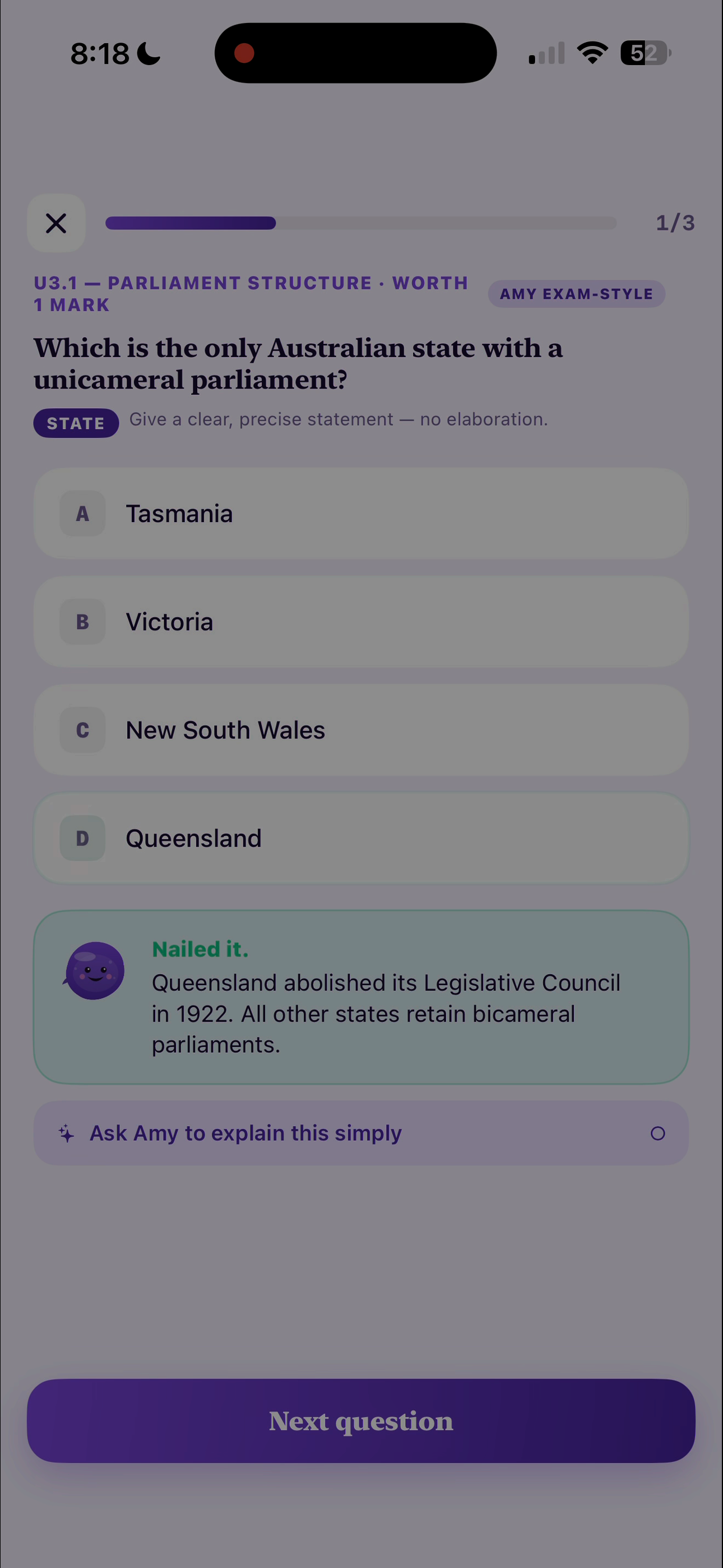 QCAA Study Legal Studies screenshot 5