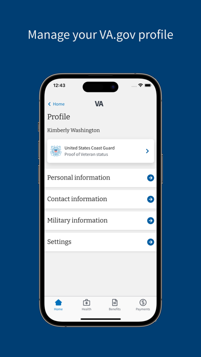 VA: Health and Benefits Screenshot