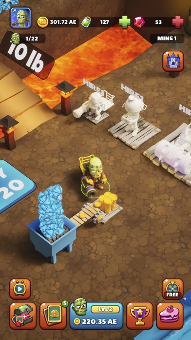 Idle Zombie Miner: Gold Tycoon