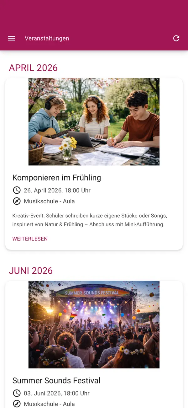 Screenshot #3 pour Musikschule der Stadt Koblenz
