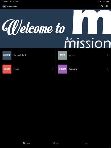 The Mission Vacaville iPad screenshot
