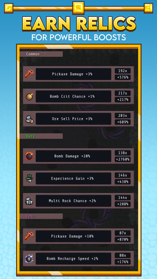 #7. Idle Obelisk Miner (iOS) Podle: Checkbox Entertainment