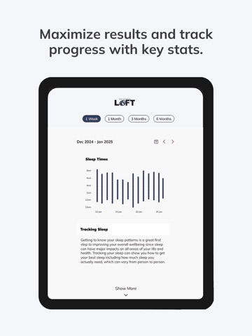The Fitness Loft iPad screenshot