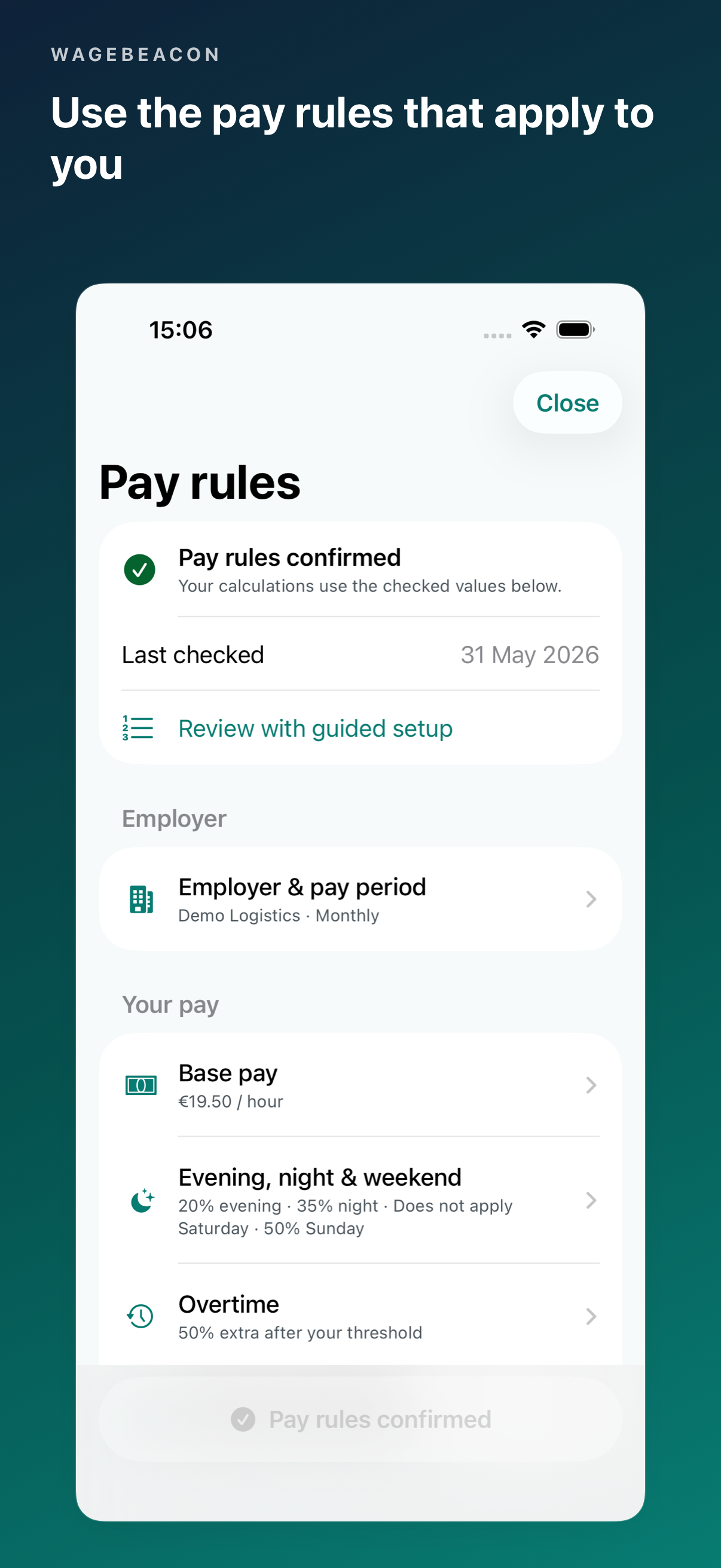 WageBeacon: Work & Pay screenshot 4
