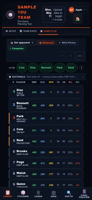 GamePlanLab screenshot 2