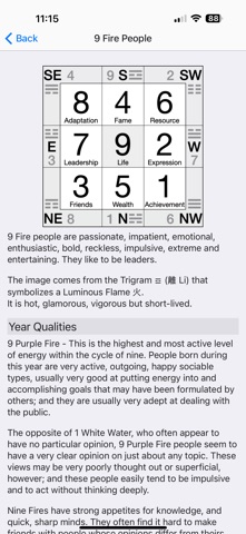 Nine Star Ki Astrology screenshot