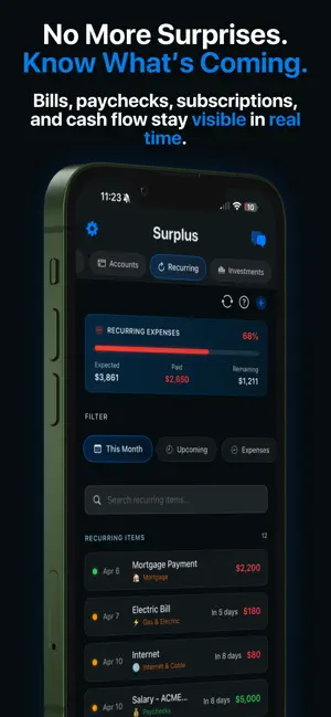 Surplus Budget & Money Tracker screenshot 3