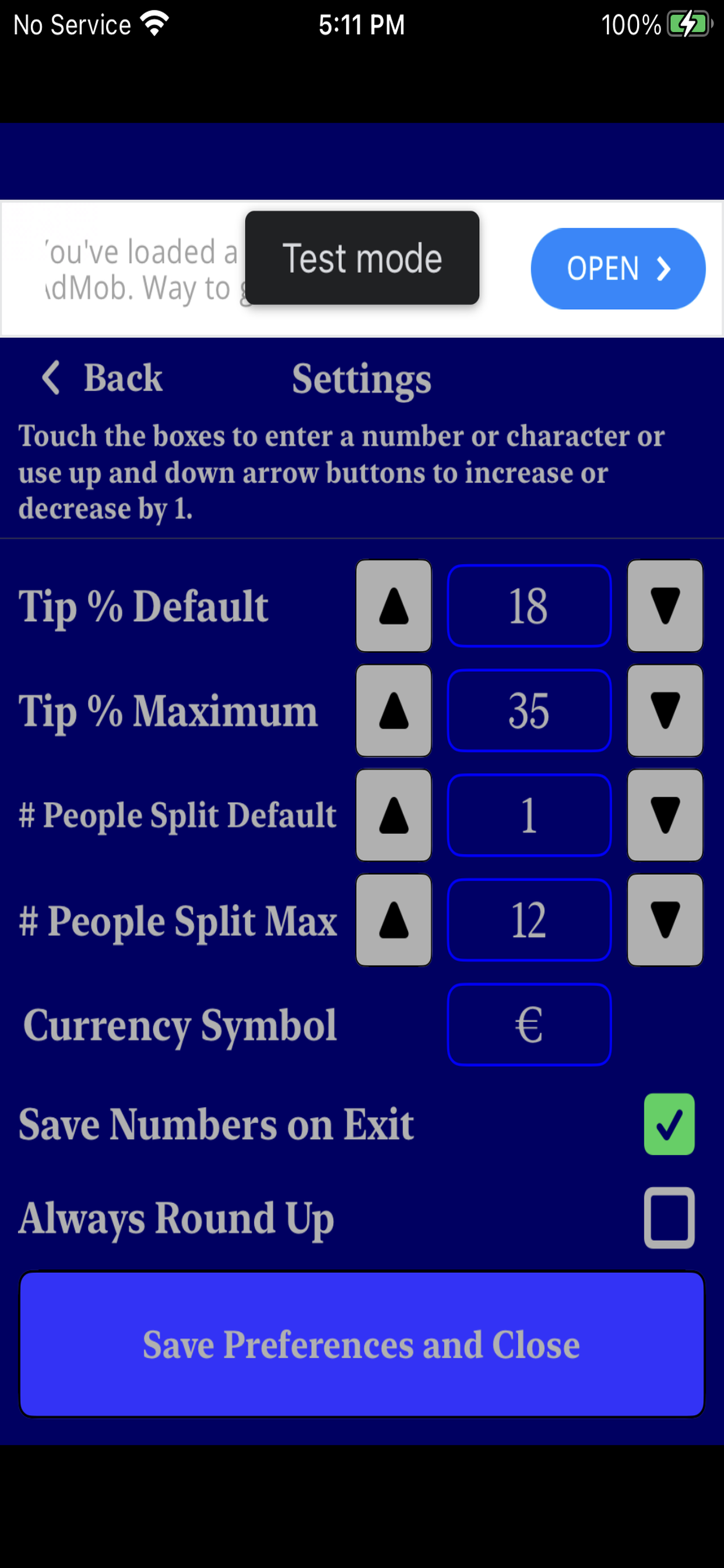 Restaurant Tip Split Calc screenshot 6