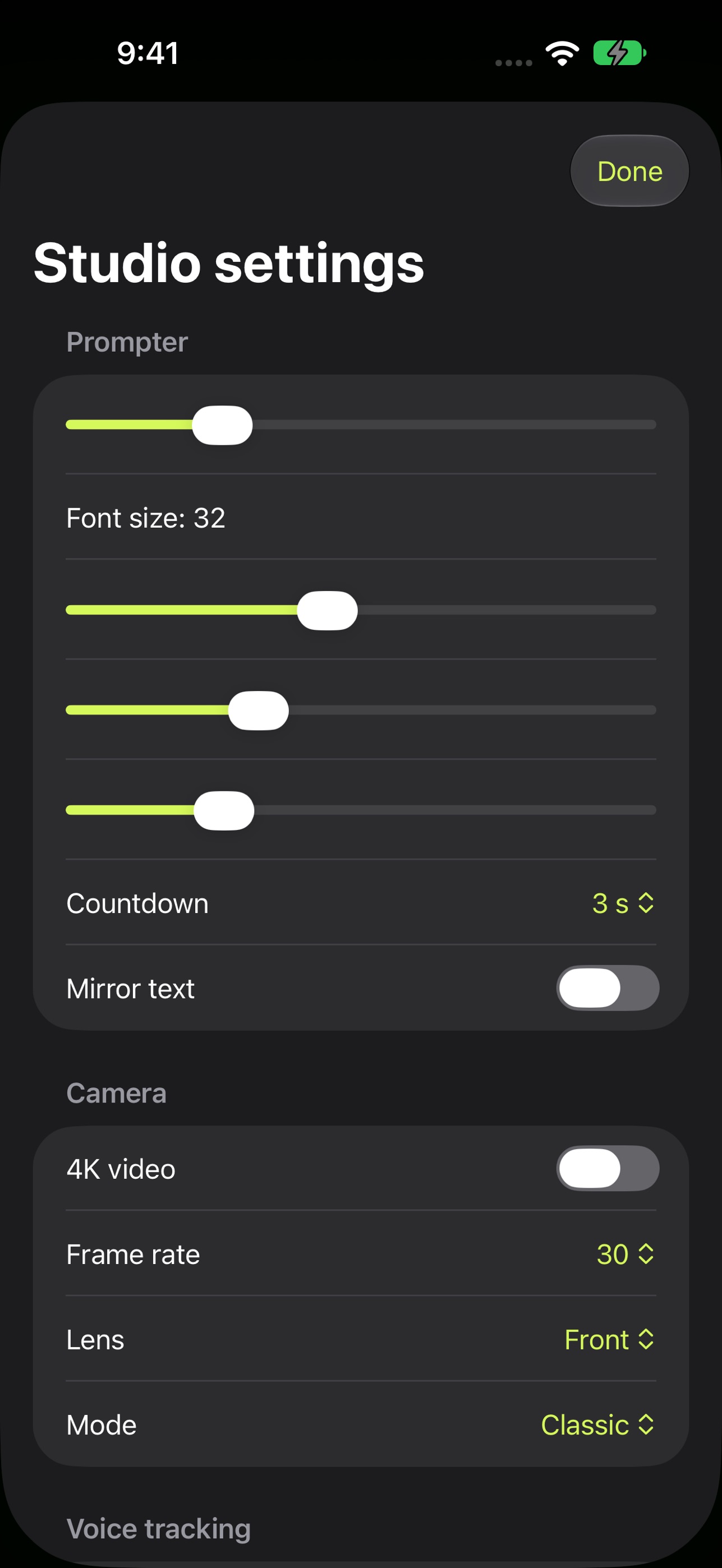 Screenshot 3 of Verso: Teleprompter Camera