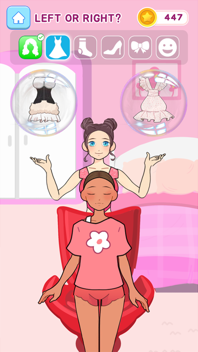 Left Or Right Fashion: 2D Game Screenshot