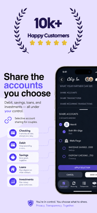 Chip In - Couples Finances Screenshot 8 of 10