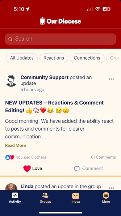 Our Diocese Screenshot