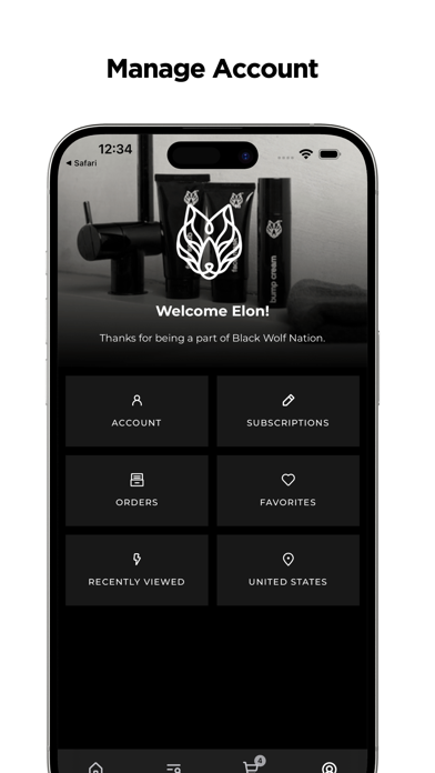 Black Wolf iPhone screenshot 6 - Shopping app