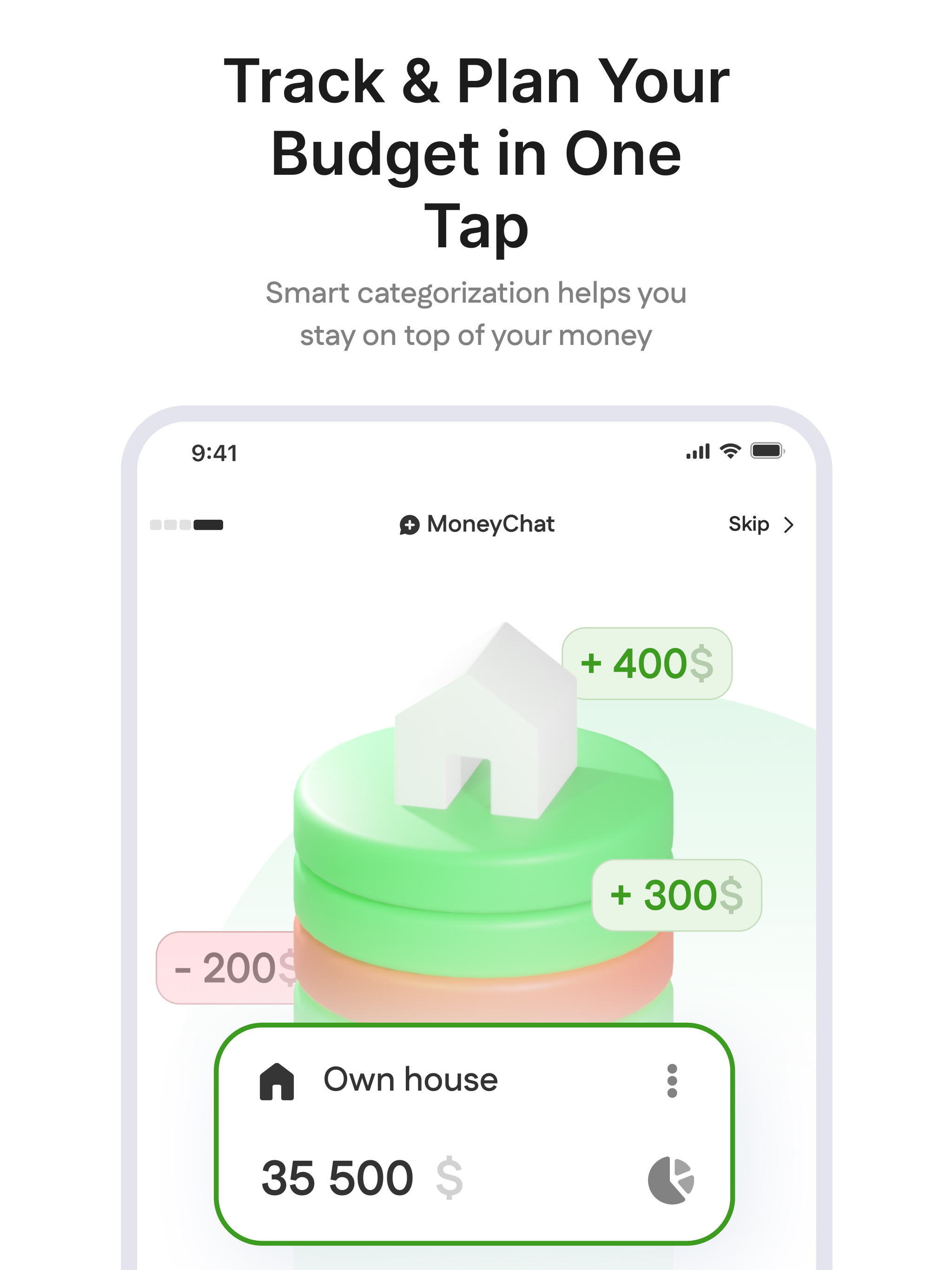 MoneyChat daily budget tracker