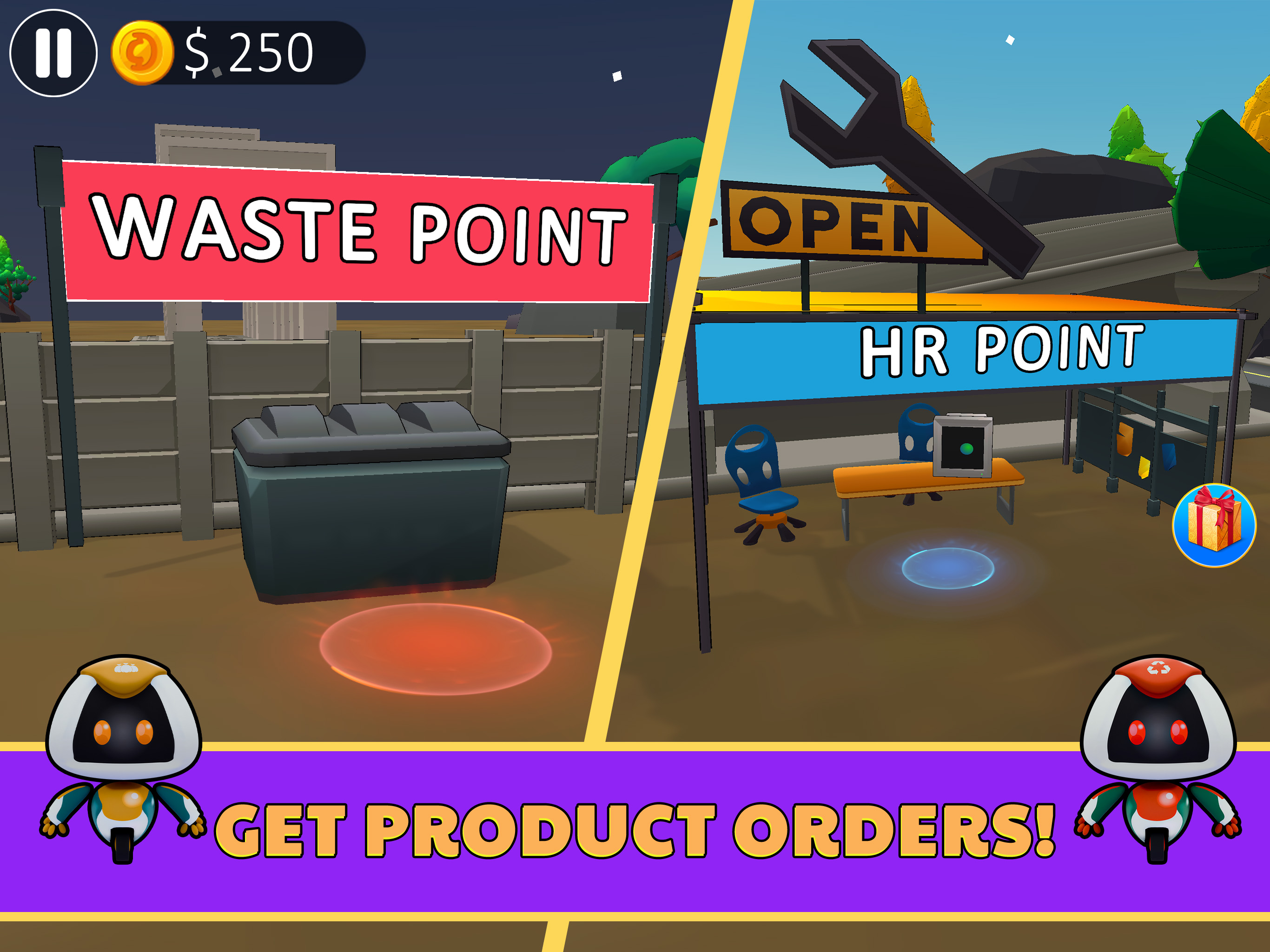 Trash Recycle Factory Store 3d
