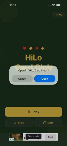 HiLo Card Club screenshot 1