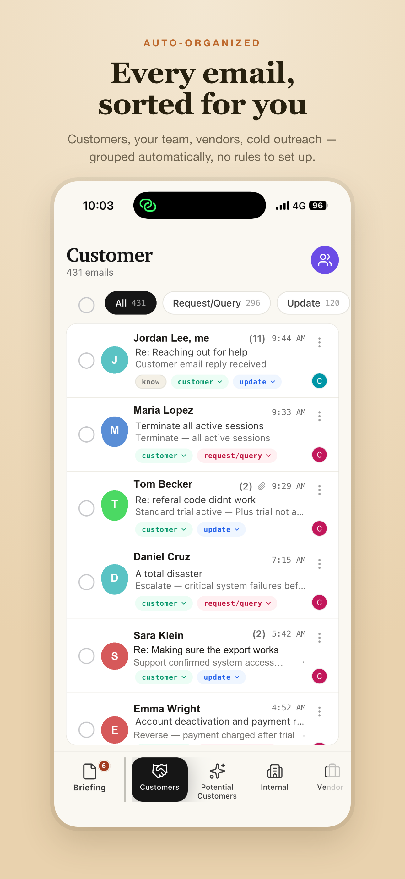 EmailZap: Smart inbox briefing screenshot 5