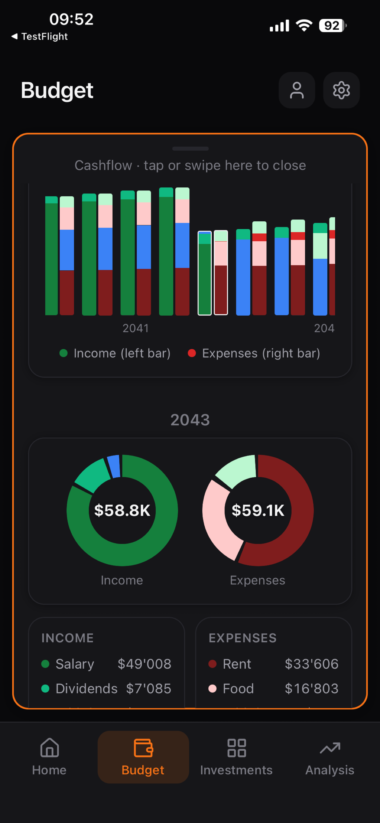 Dispono - Forecast Financials screenshot 3