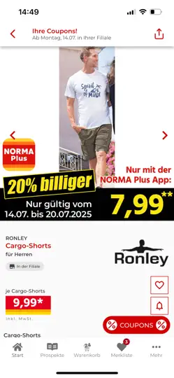 Screenshot von NORMA auf dem iPhone 3